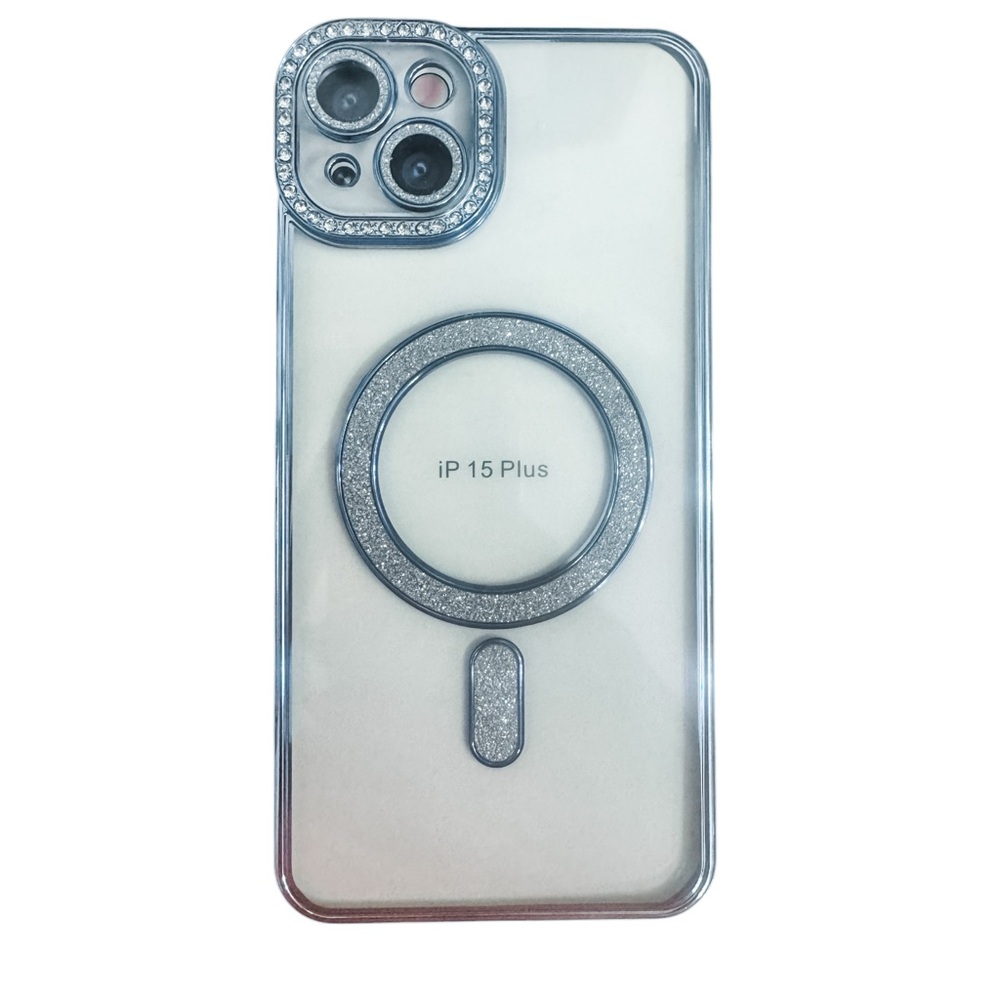 Elegant Light Blue IPhone 15 plus Case.